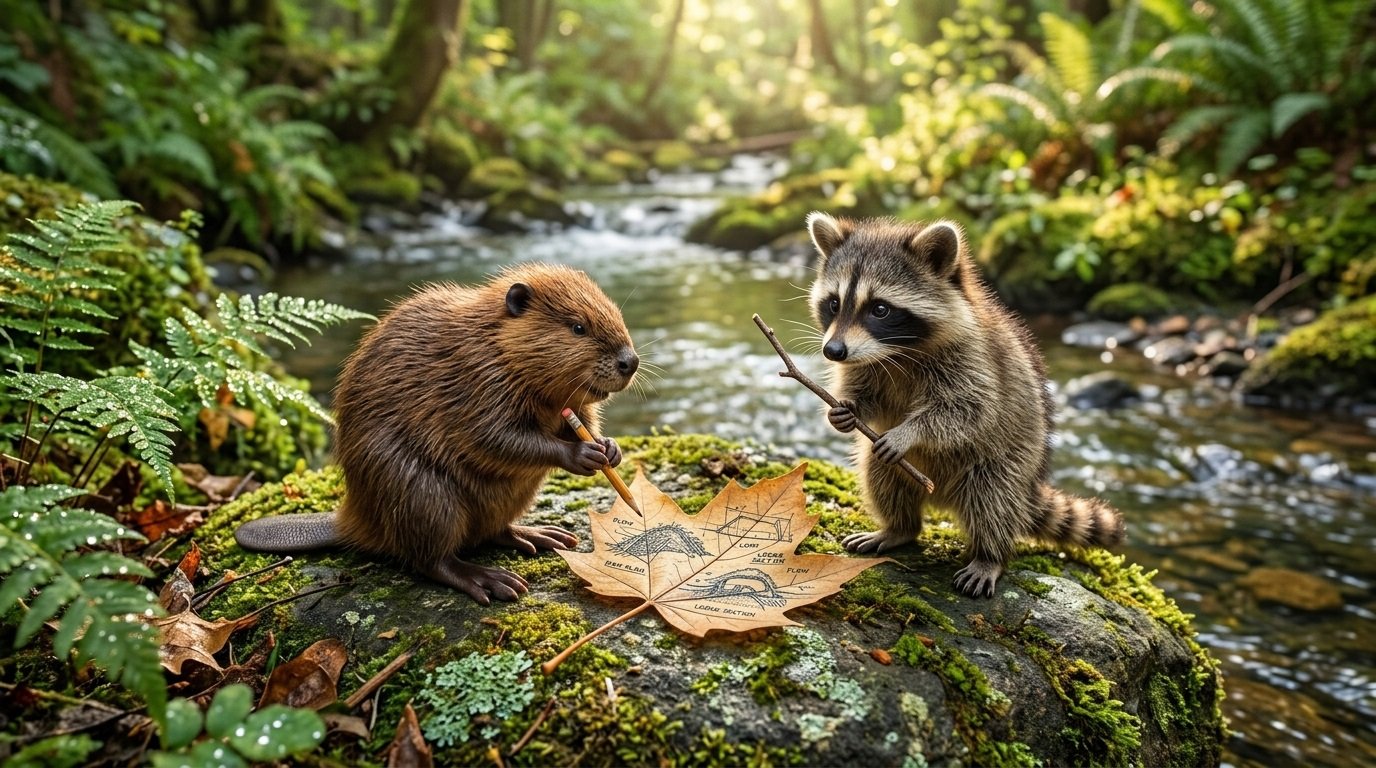 the BluePrint was made by a meticulous beaver and a dreamy-eyed raccoon